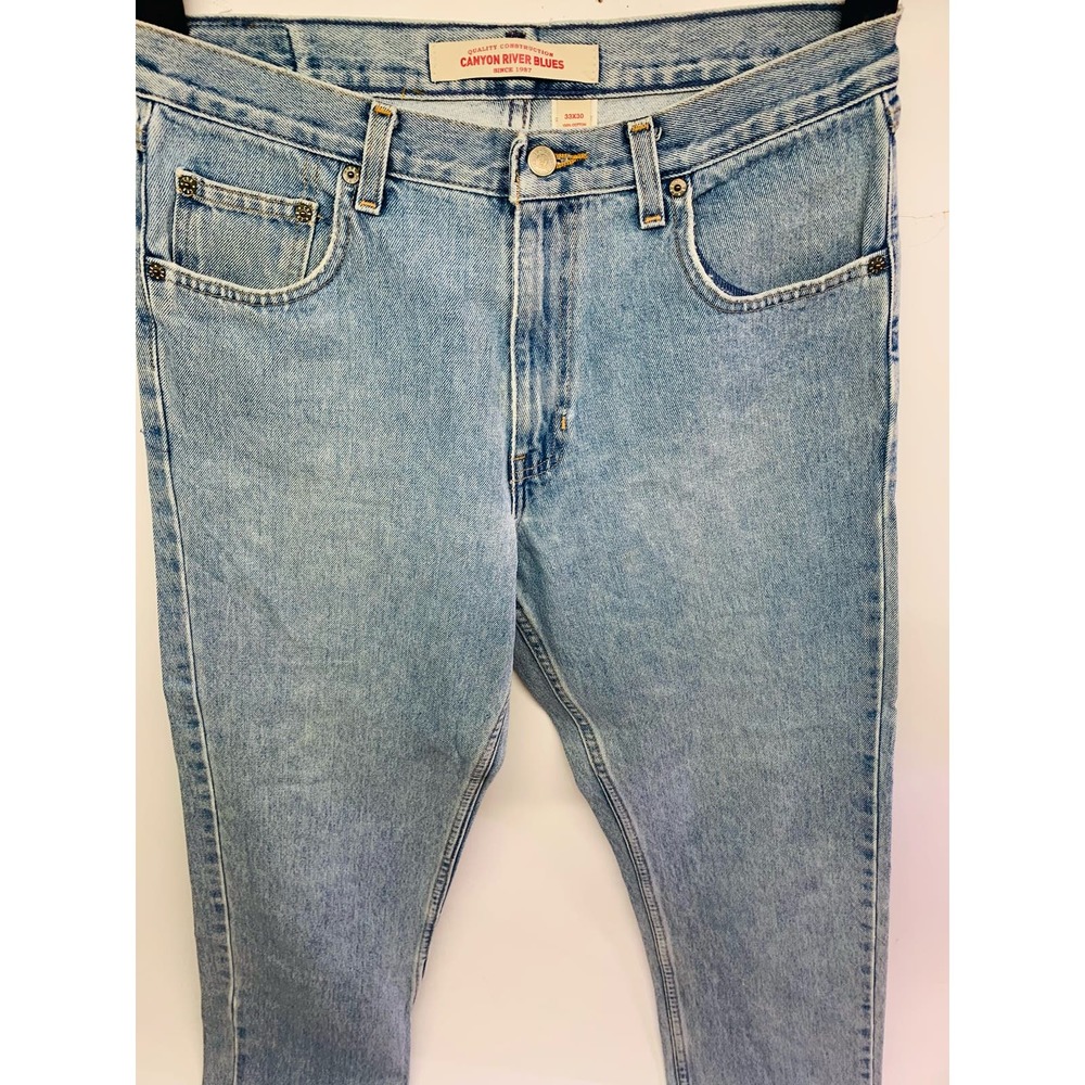 Men's Light Blue Canyon River Blues Jeans - Size 33x30